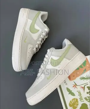 Nike Air Force 1 White Green Fashion Shoes | New Arrival
