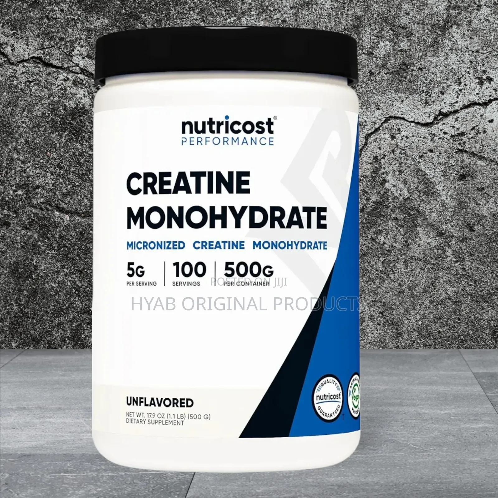 Nutricost Creatine Monohydrate Micronized Powder 500G, - 100 Servings