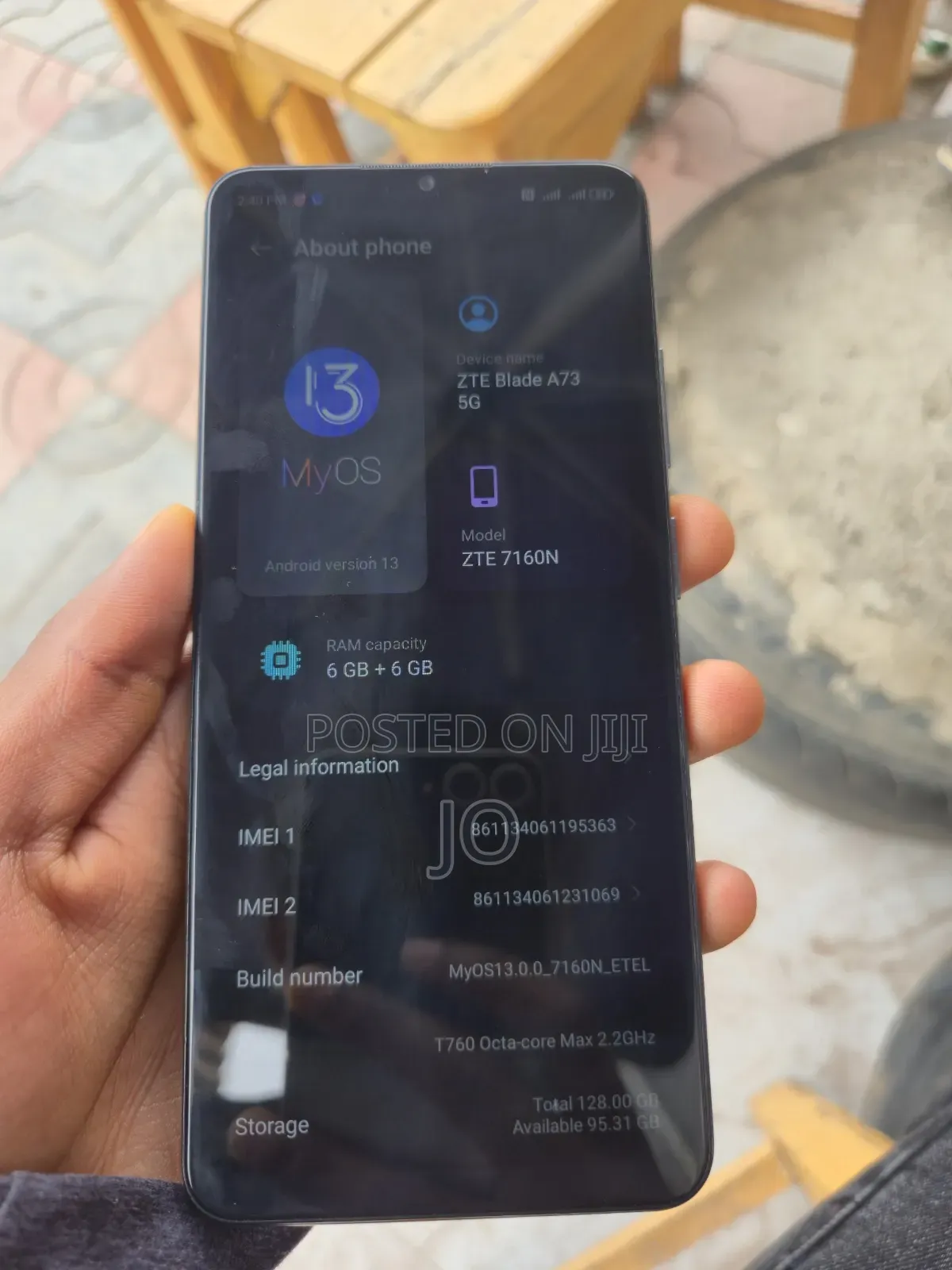 ZTE Blade A72 5G 128 GB Graphite