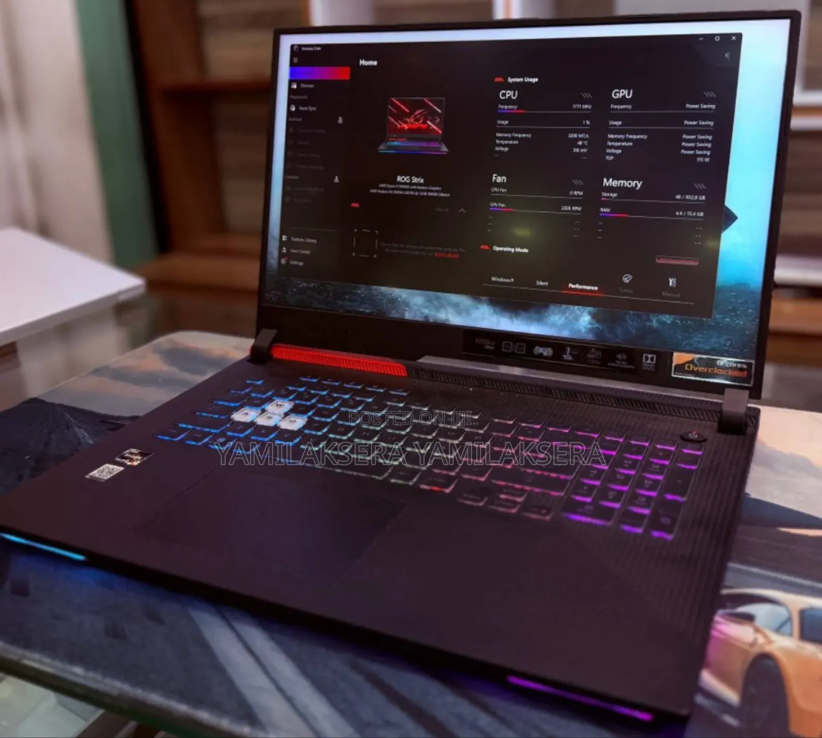 New Laptop Asus ROG Strix G17 16GB AMD Ryzen 9 SSD 1T