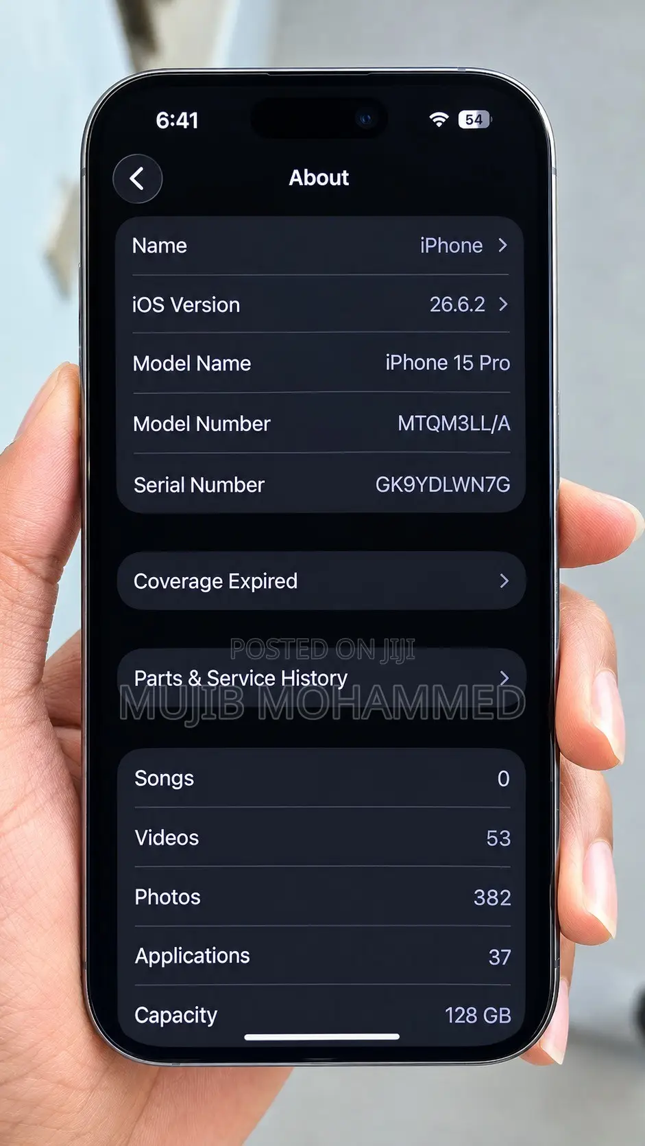 Apple iPhone 15 Pro 128 GB Black