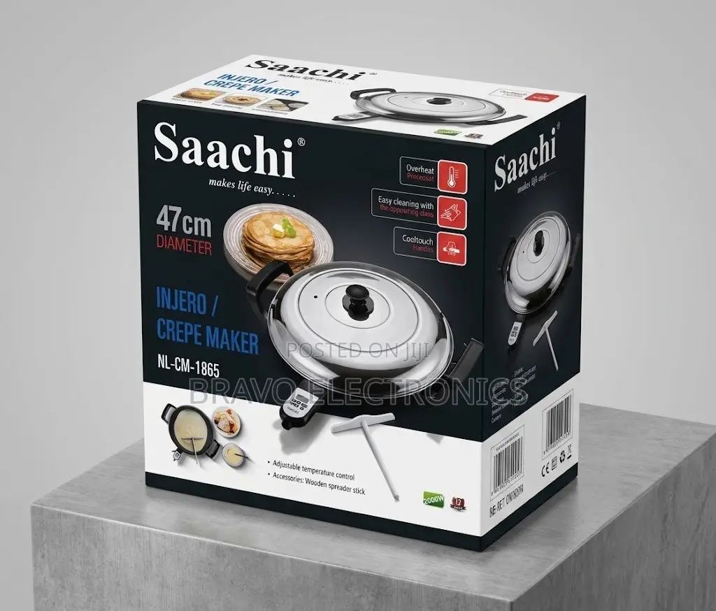 Saachi Electric Injera Mitad | 47cm | 2000w