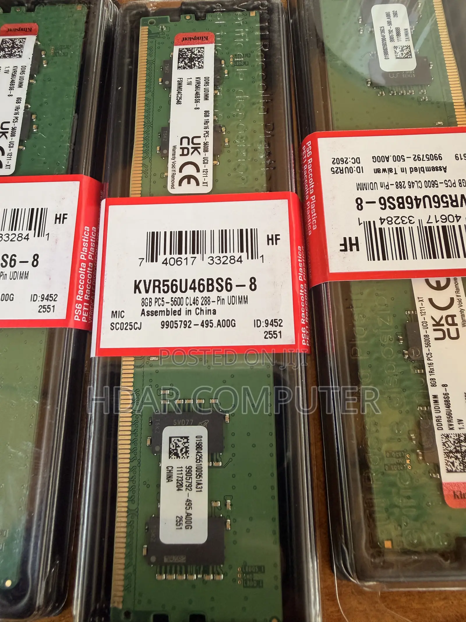 DDR5 Ram Desktop 5600Mhz Kingston