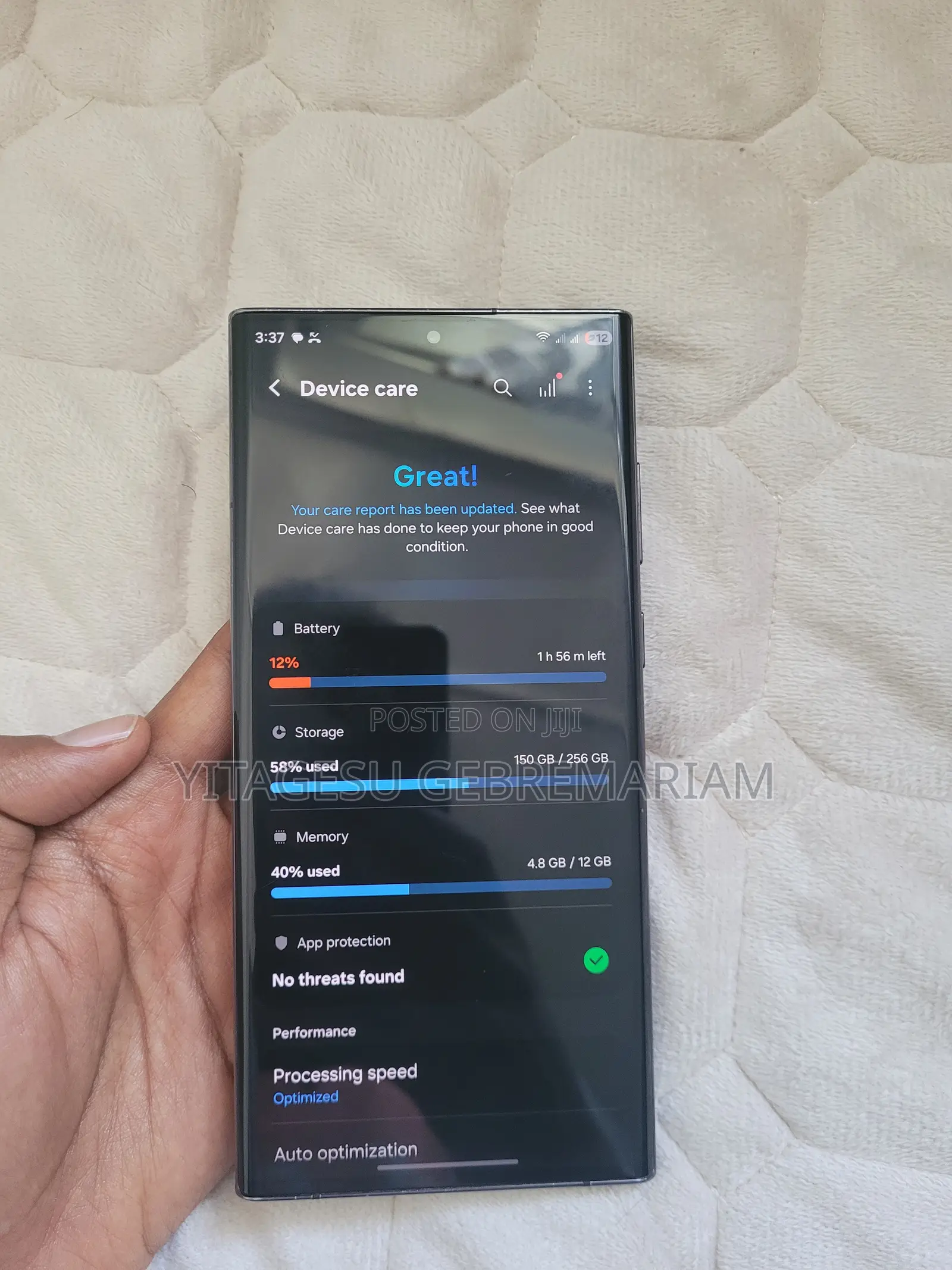 Samsung Galaxy S22 Ultra 256 GB Black