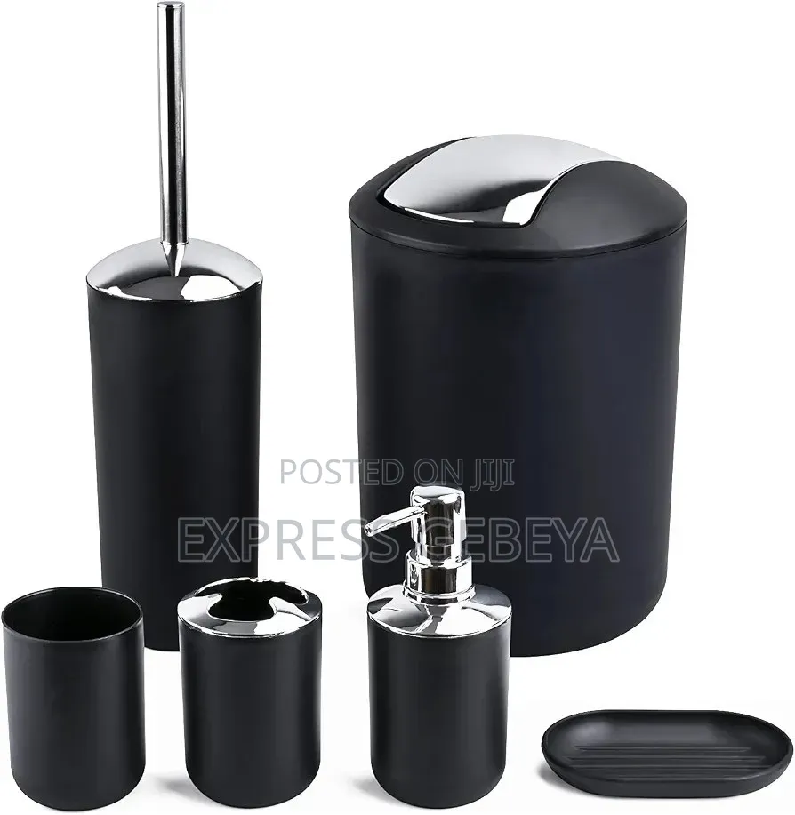 6 PCS Bathroom Set 6 ዓይነት የመፀዳጃ ቤትና የንፅህና መጠበቂያዎች