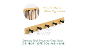 Wall Mounted Bamboo Coat Rack Hook