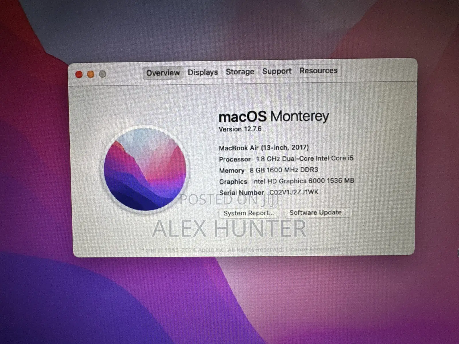 Laptop Apple MacBook 2017 8GB Intel Core i5 SSD 128GB
