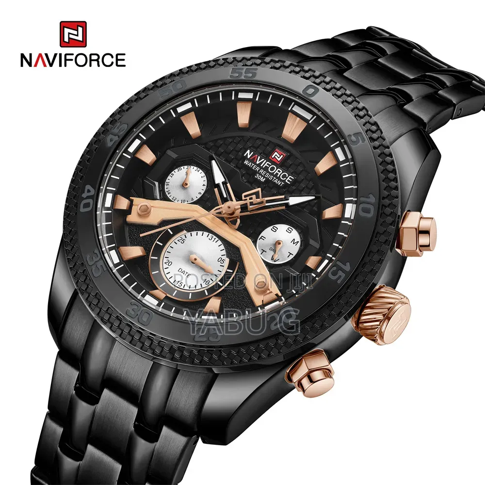 NAVIFORCE APEX Wristwatch for Men's Business Style Luxury Black Watcg