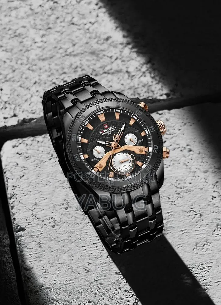 NAVIFORCE APEX Wristwatch for Men's Business Style Luxury Black Watcg