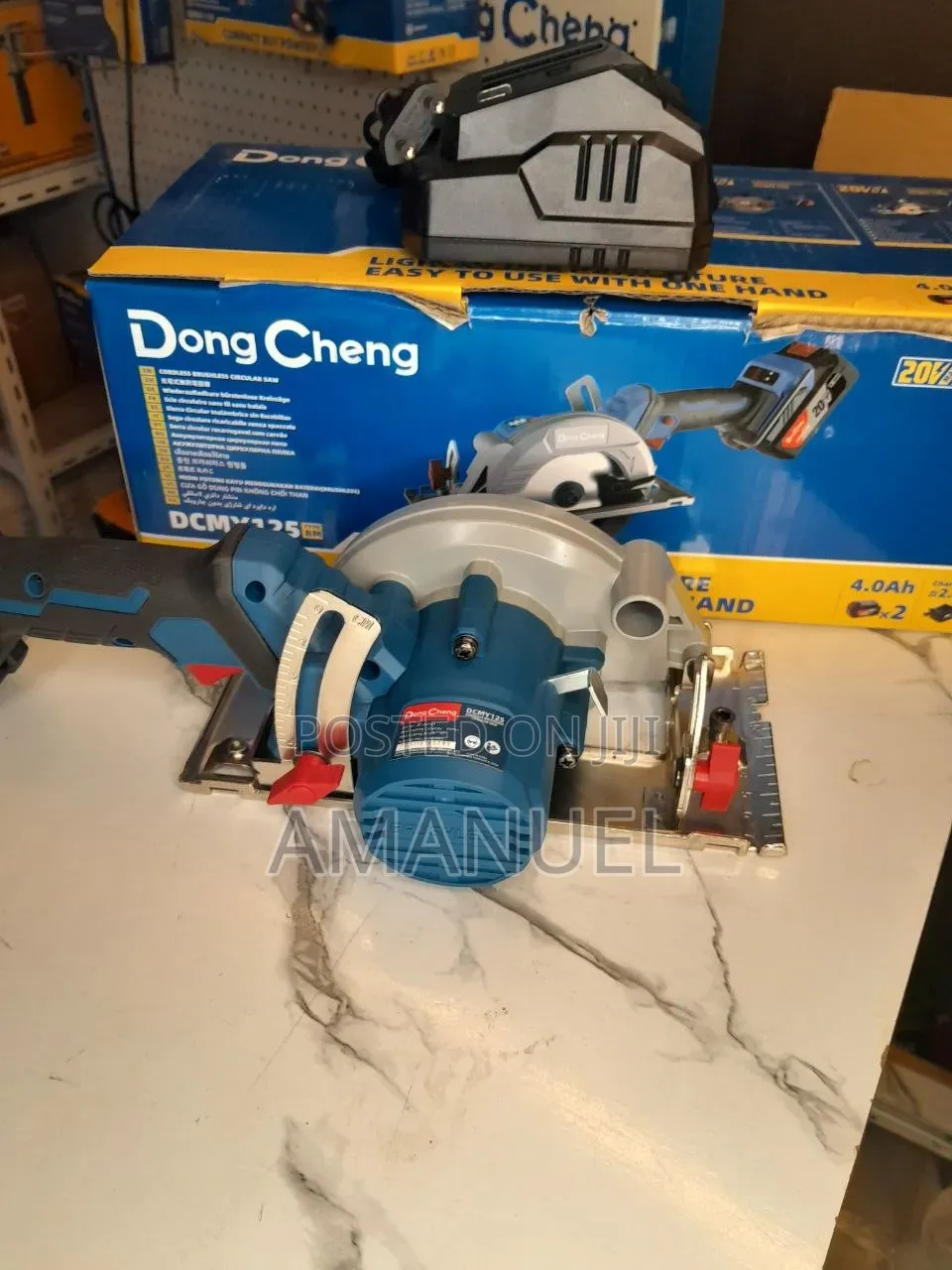 DongCheng DCMY125 20V Cordless Circular Saw በቻርጅ የሚሰራ የእንጨት መቁረጫ መጋዝ