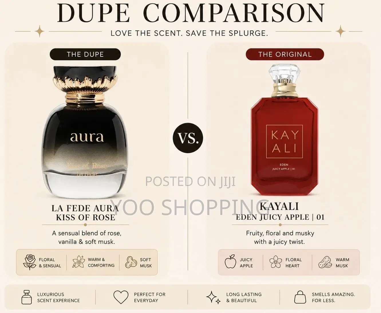 Khadlaj Aura Kiss of Rose Perfume for Women