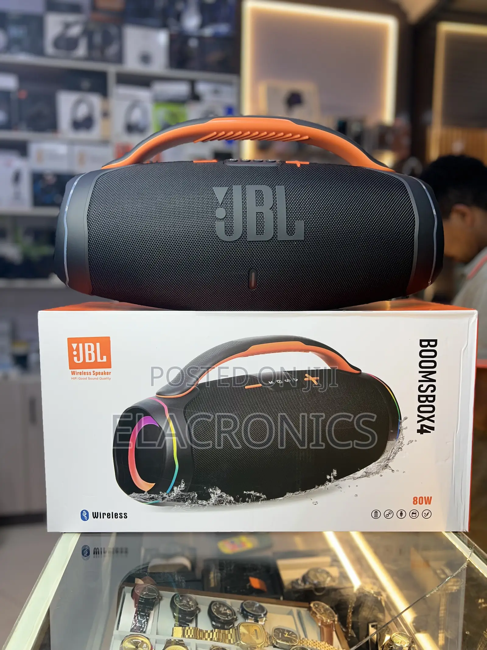 JBL Boombox 4 Style Wireless Speaker With RGB Light