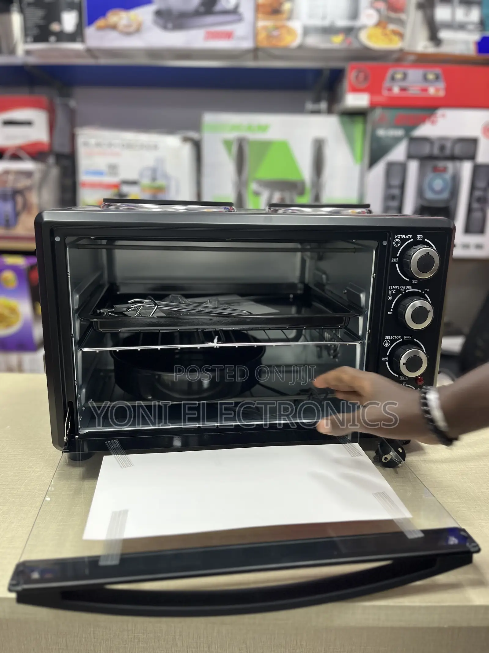East Point Electric Oven With Double Hotplate & Rotisserie