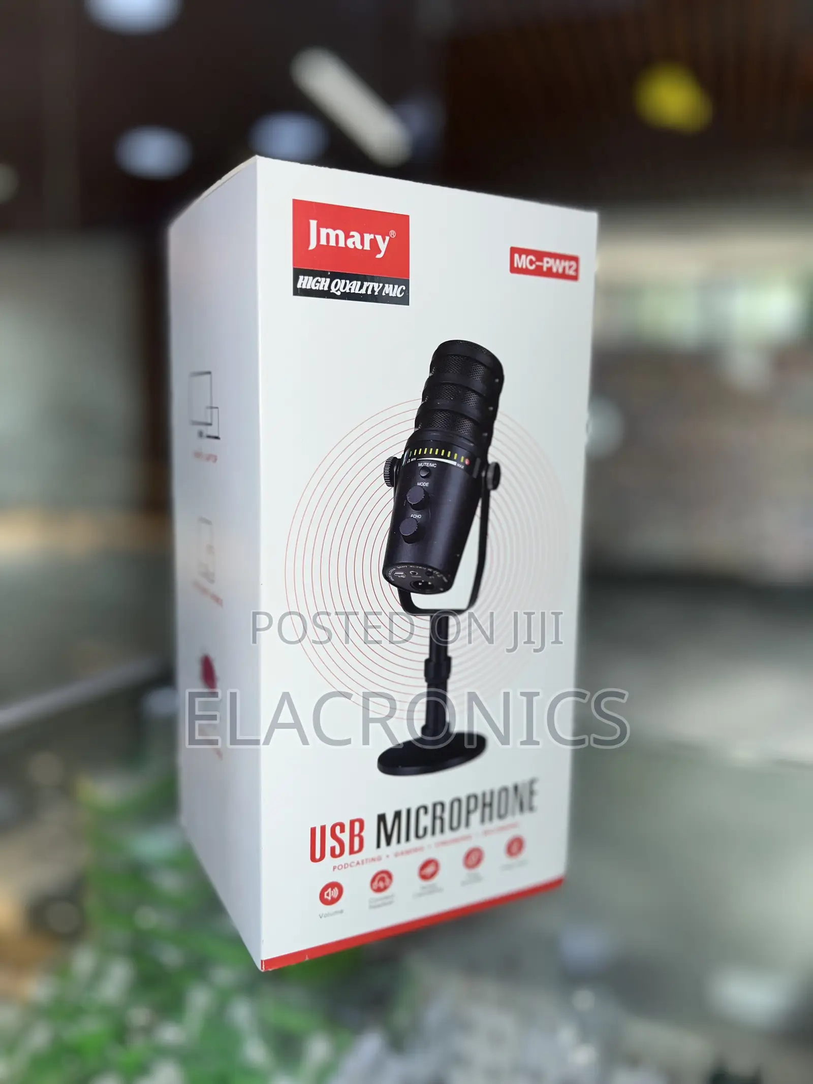 Jmary MC-PW12 USB Microphone for Podcasting