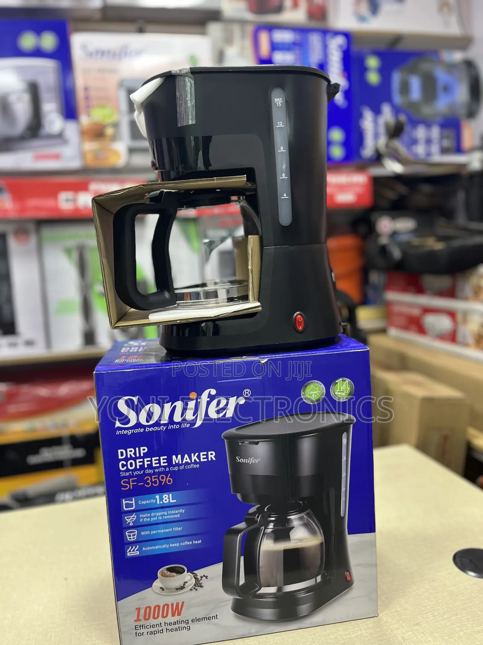 Sonifer Drip Coffee Maker (Model: SF-3596)