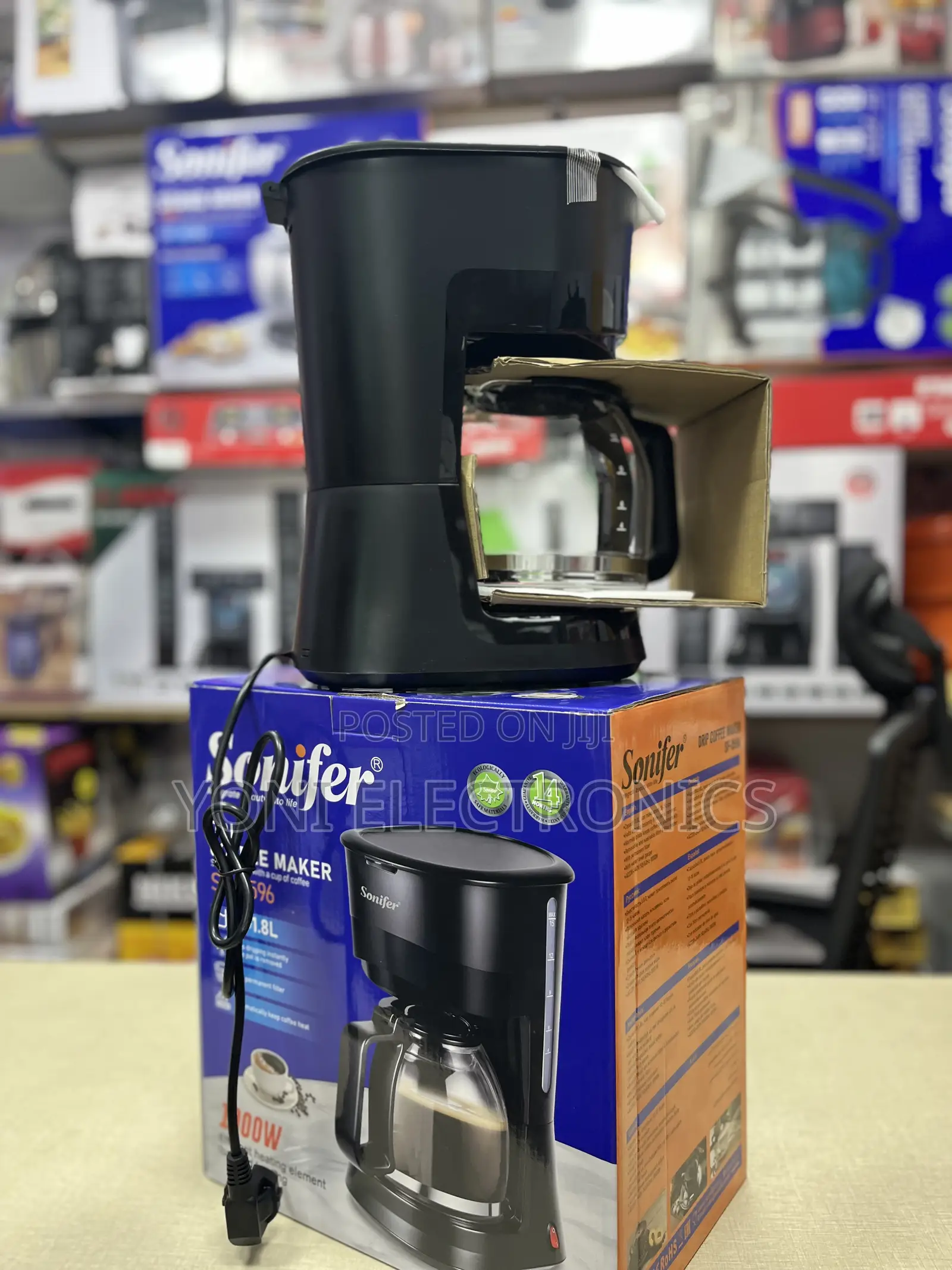 Sonifer Drip Coffee Maker (Model: SF-3596)