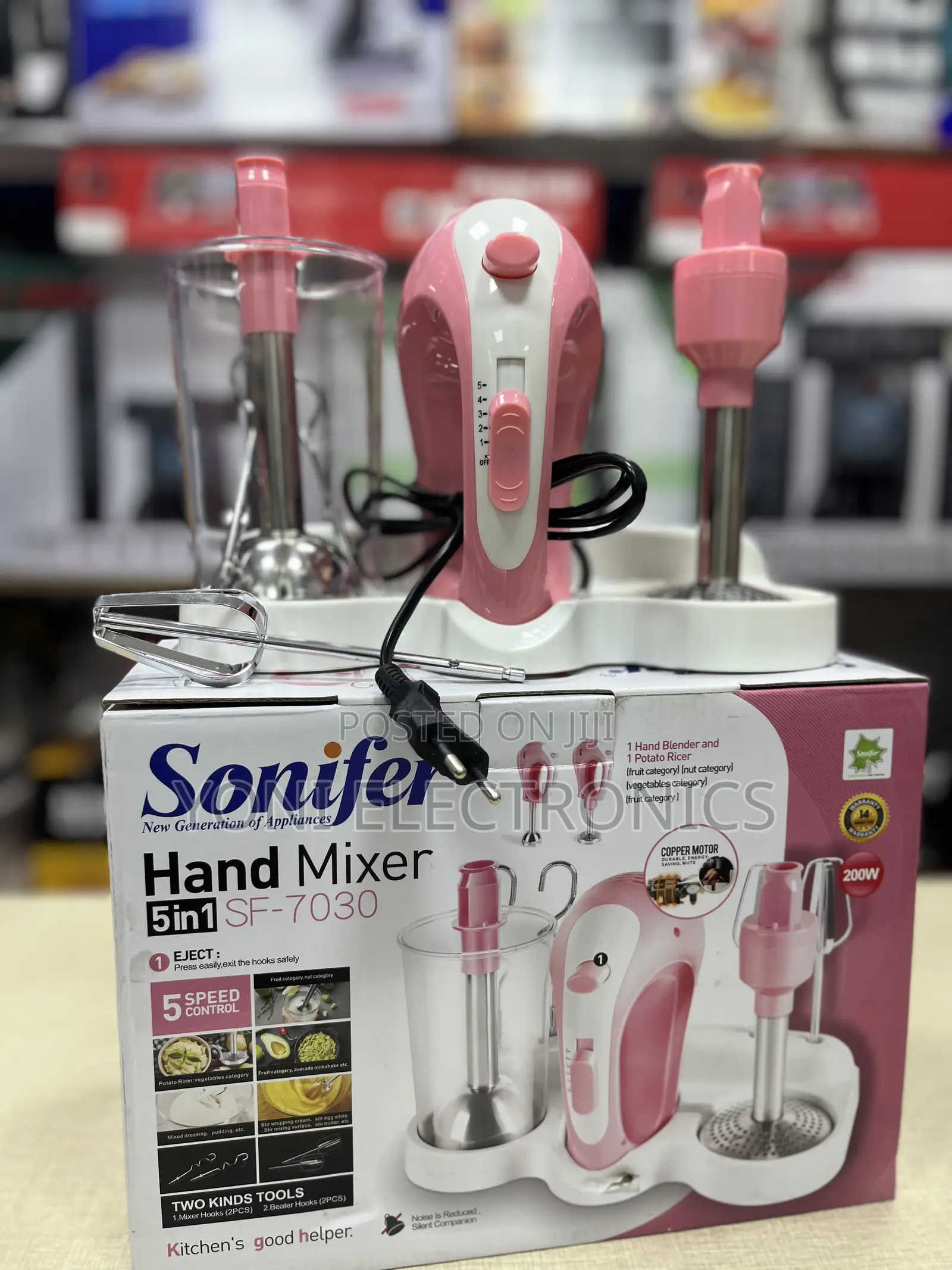 Sonifer 5-in-1 Hand Mixer Set (Model: SF-7030)