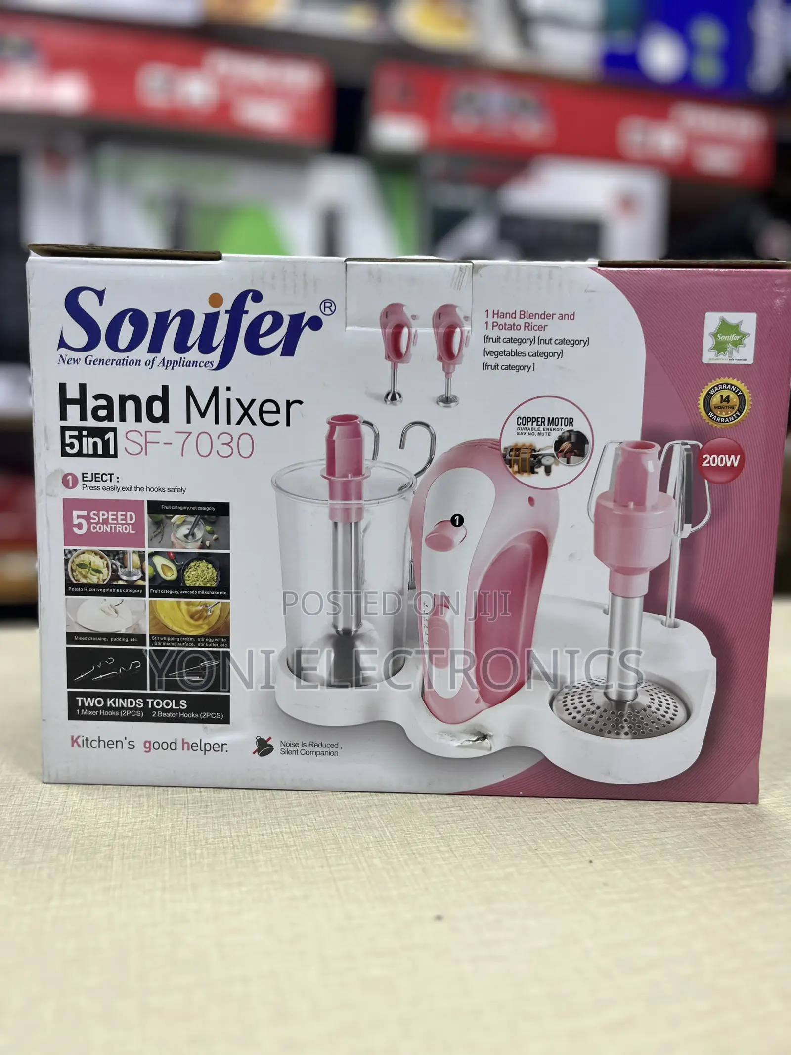 Sonifer 5-in-1 Hand Mixer Set (Model: SF-7030)