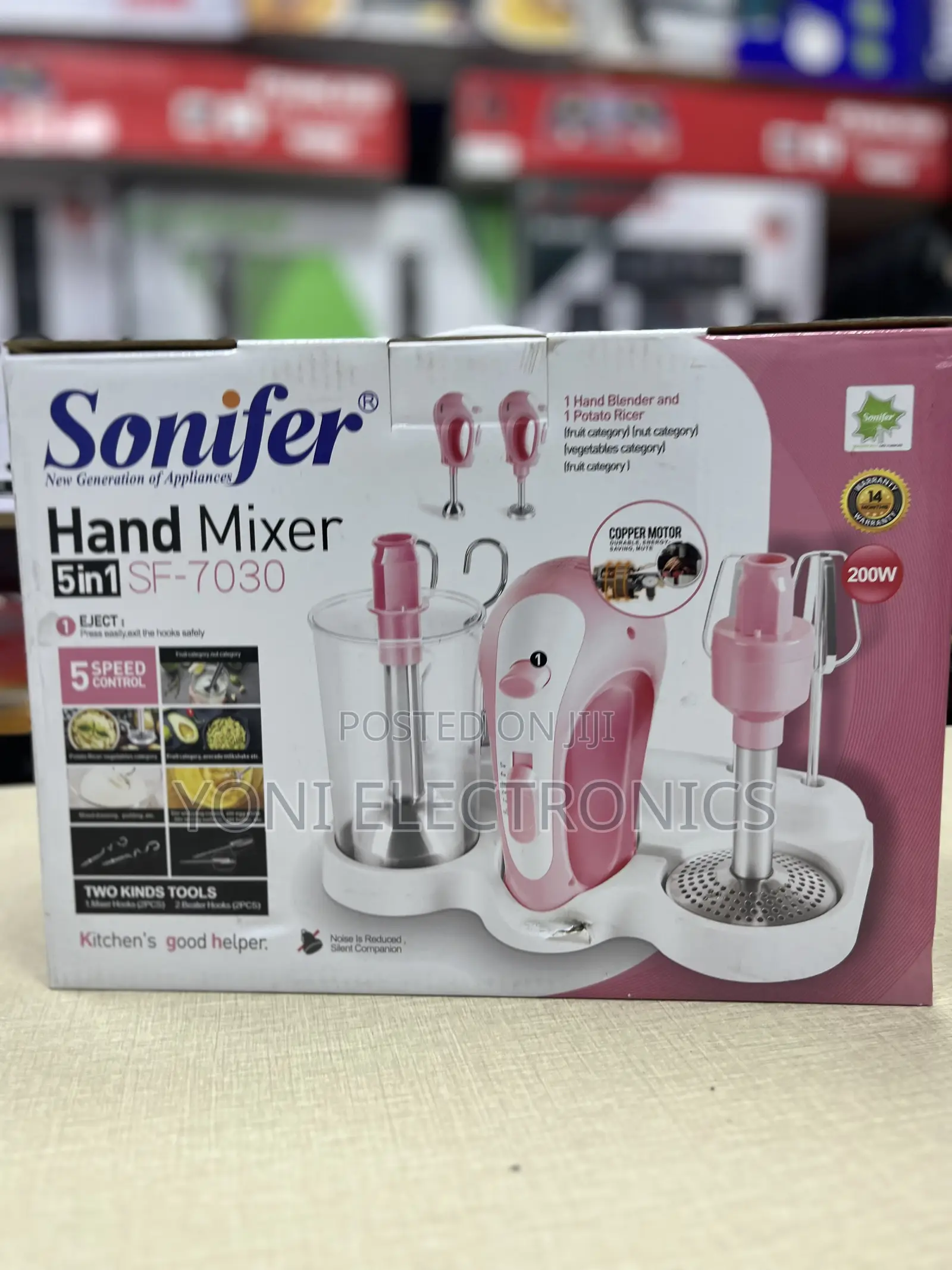 Sonifer 5-in-1 Hand Mixer Set (Model: SF-7030)