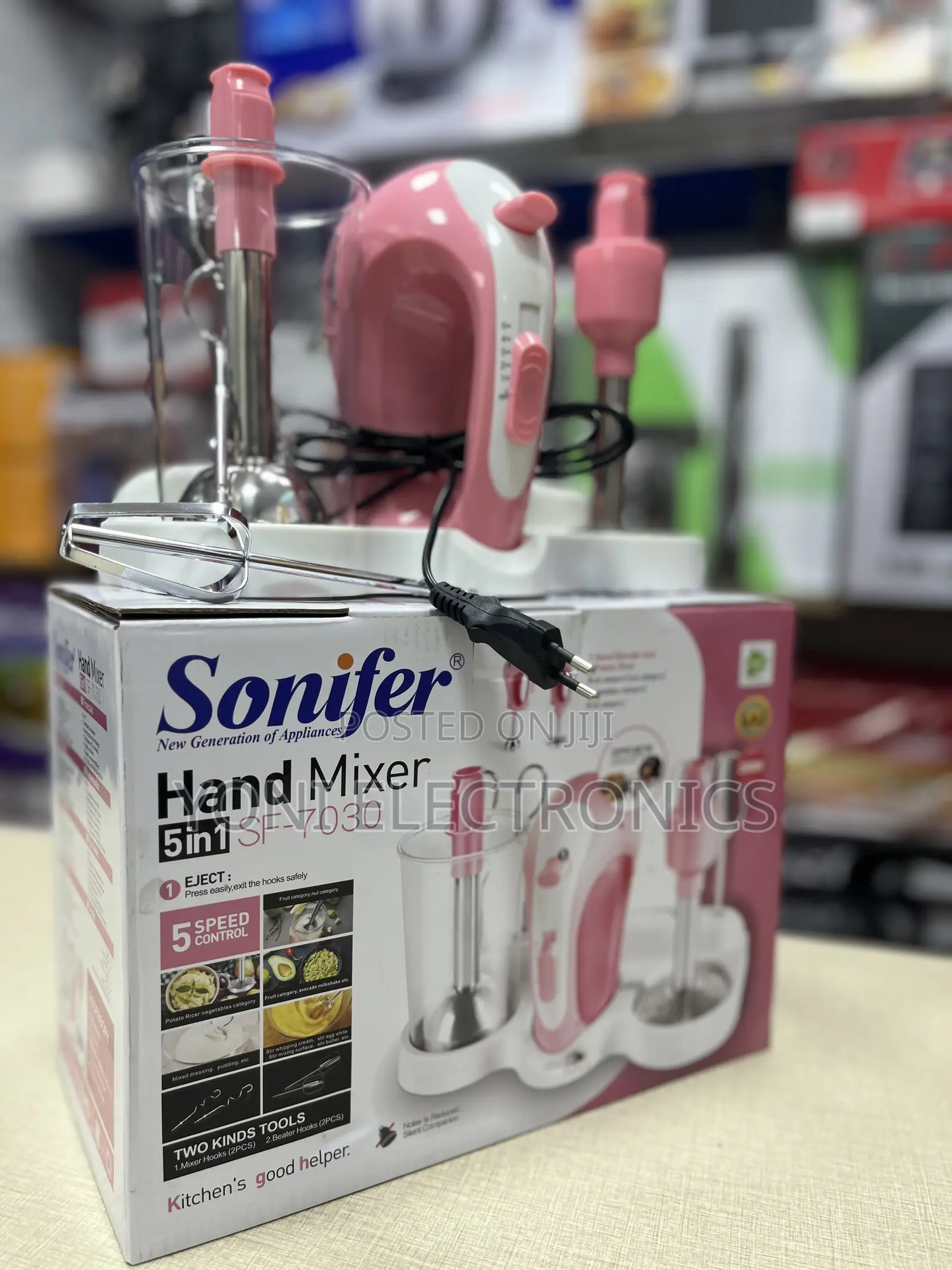 Sonifer 5-in-1 Hand Mixer Set (Model: SF-7030)