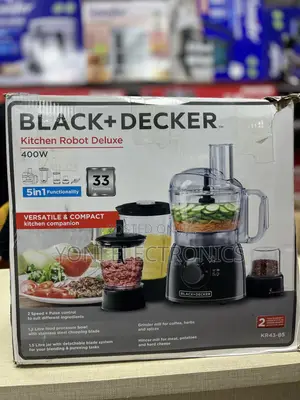 Black+Decker Kitchen Robot Deluxe Food Processor (400W)