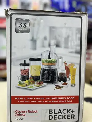 Black+Decker Kitchen Robot Deluxe Food Processor (400W)