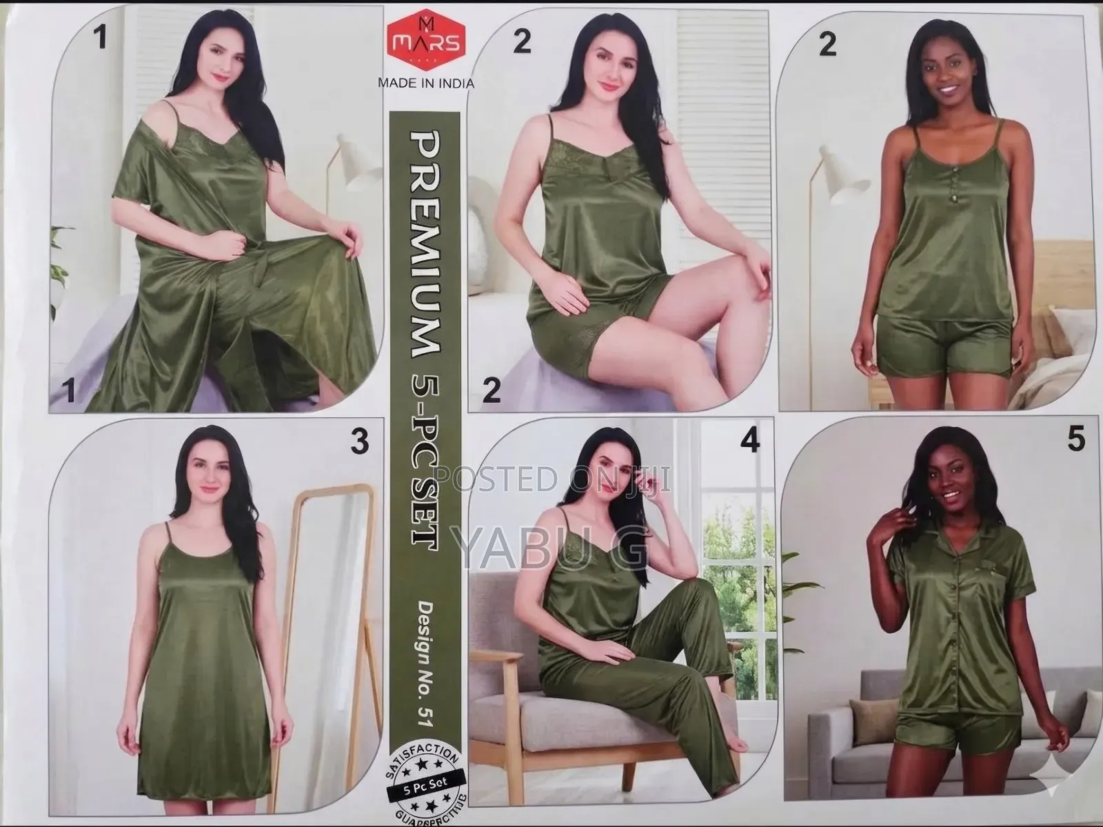 Women's Set 5piece and 6 Piece Original Pijamas
