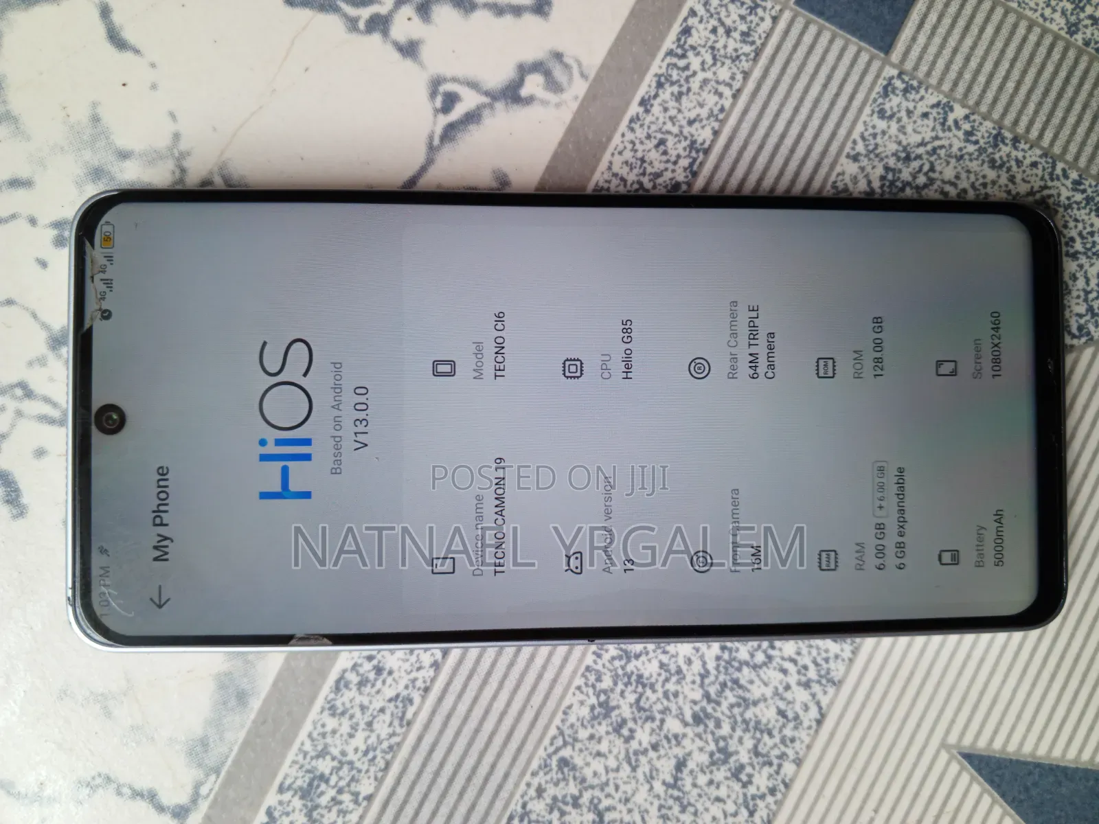 Tecno Camon 19 128 GB White