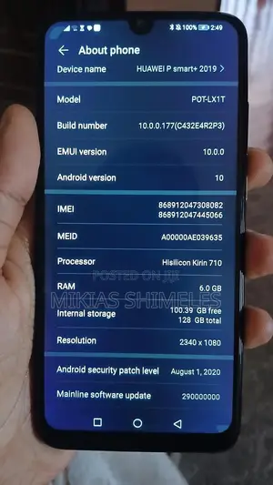 Huawei P Smart+ 2019 64 GB Black