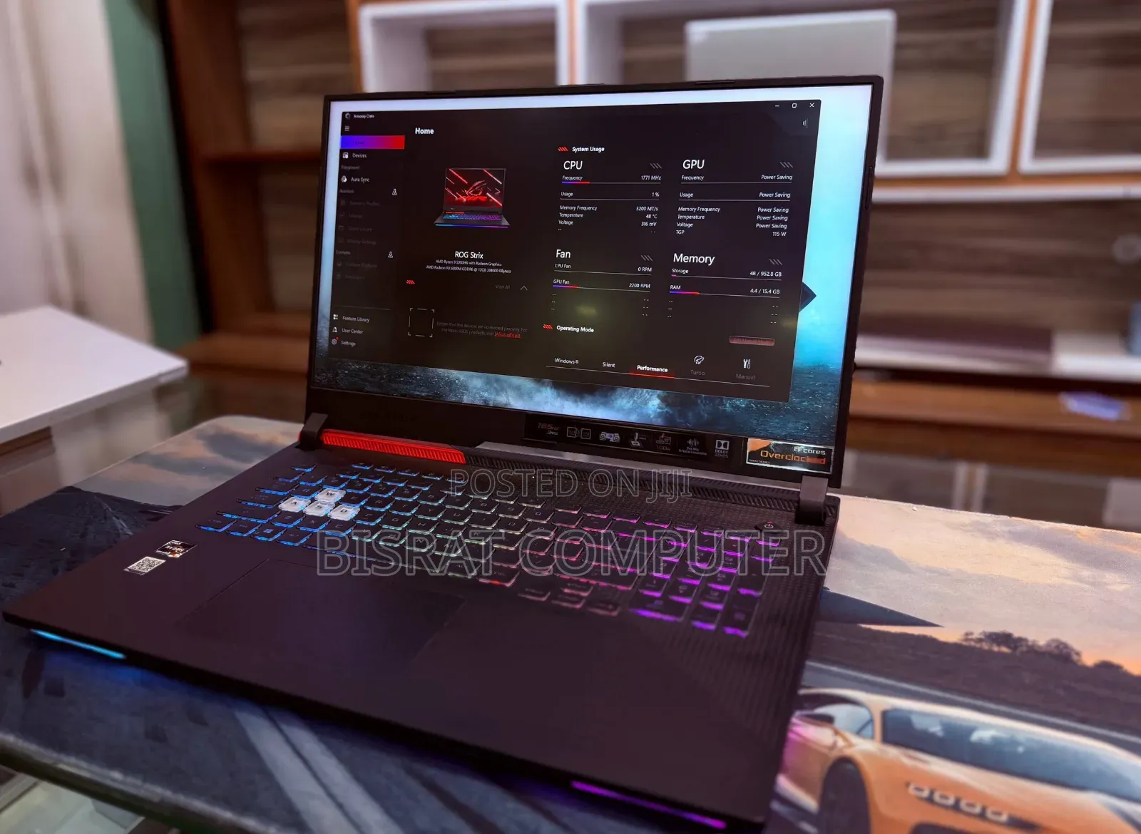 New Laptop Asus ROG Strix G17 16GB AMD Ryzen 9 SSD 1T