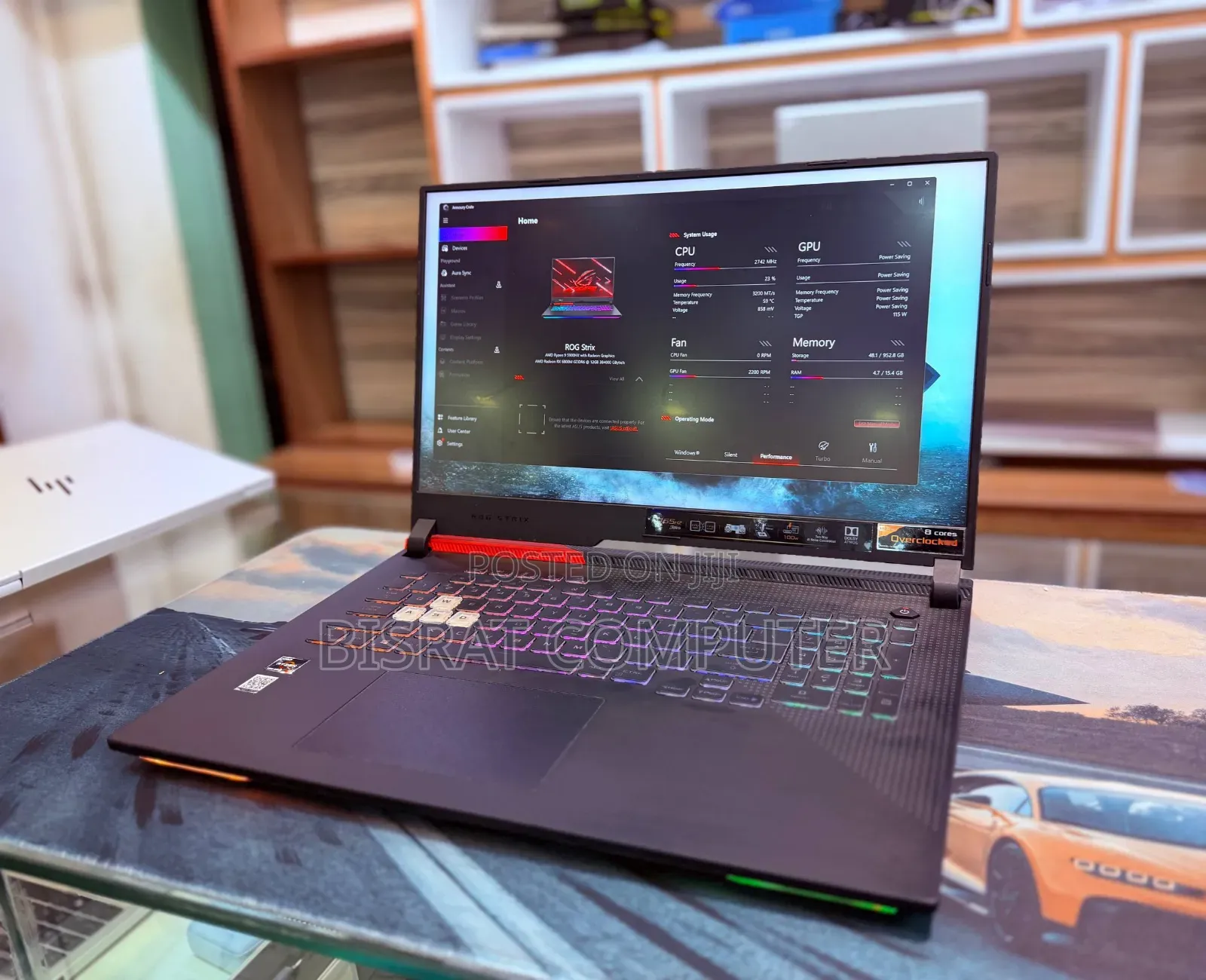 New Laptop Asus ROG Strix G17 16GB AMD Ryzen 9 SSD 1T