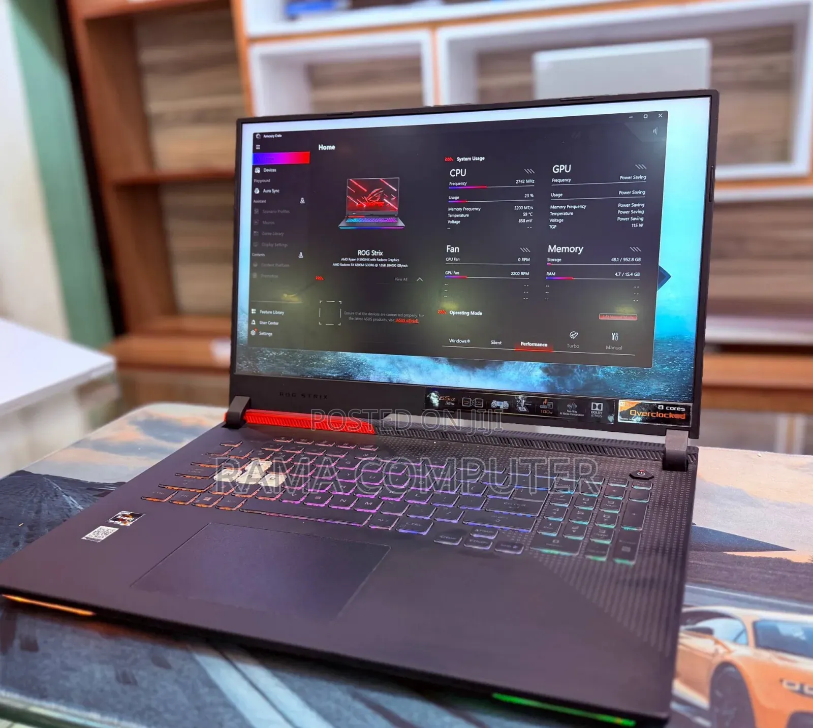 New Laptop Asus ROG Strix G17 16GB AMD Ryzen 9 SSD 1T
