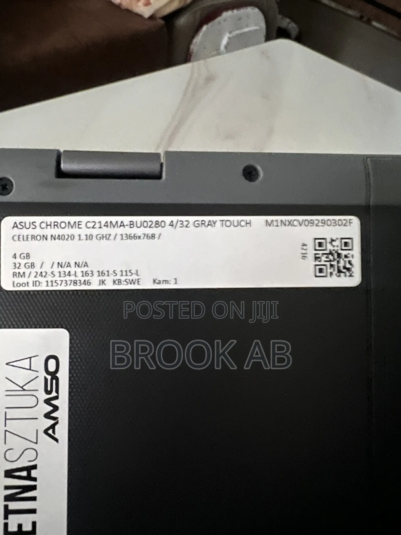 New Laptop Asus Chromebook Flip C214 4GB Intel Celeron eMMC 32GB