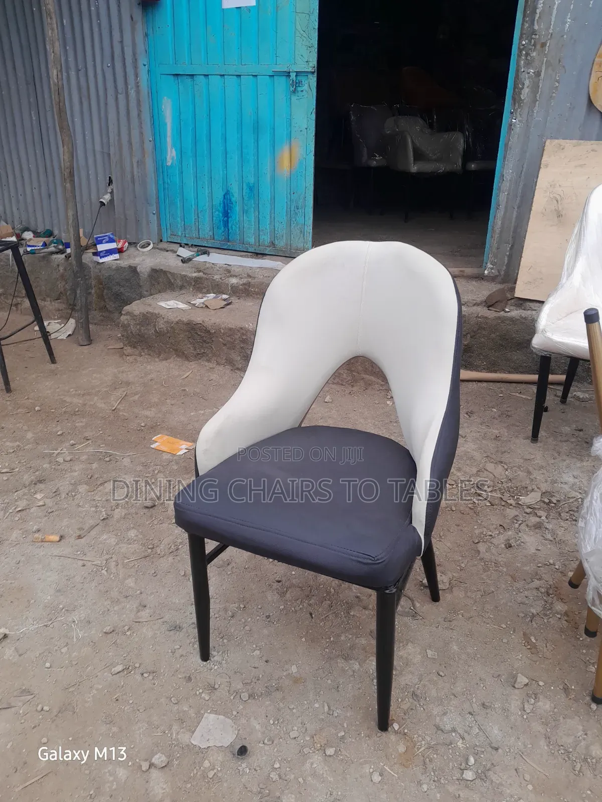 Dining Chairs Faux Leather  With Metal Legs HOTEL RESTAURANT Cafes