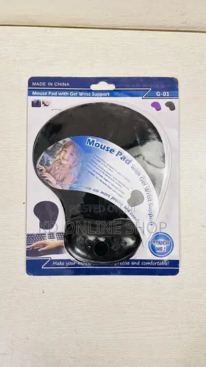 Ergonomic Mouse Pad With Gel Wrist Support