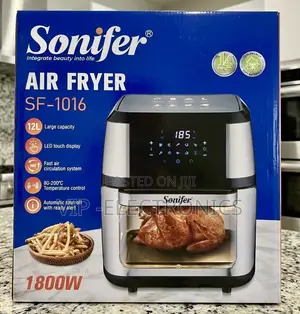 Sonifer Digital Air Fryer Oven 12L – 1800W Touchscreen Electric Cooker