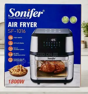 Sonifer Digital Air Fryer Oven 12L – 1800W Touchscreen Electric Cooker