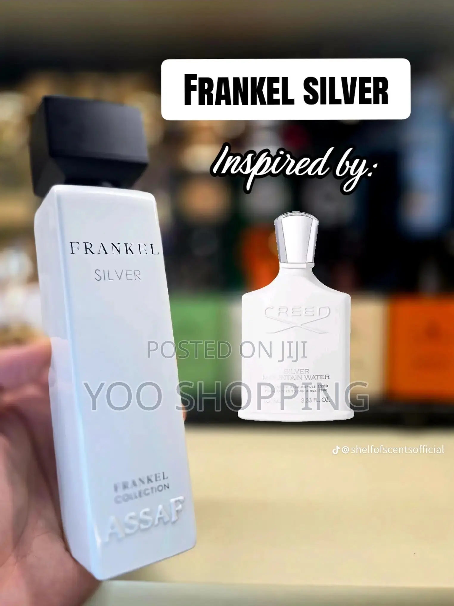 ASSAF FRANKEL SILVER Unisex Perfum(Dupe of FRANKEL Silver)