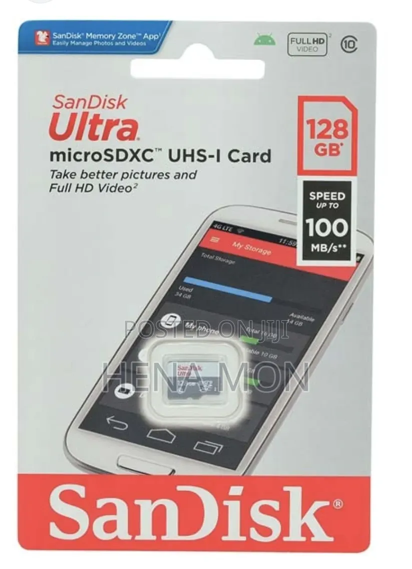 Sandisc Ultra Camera Memory 128GB