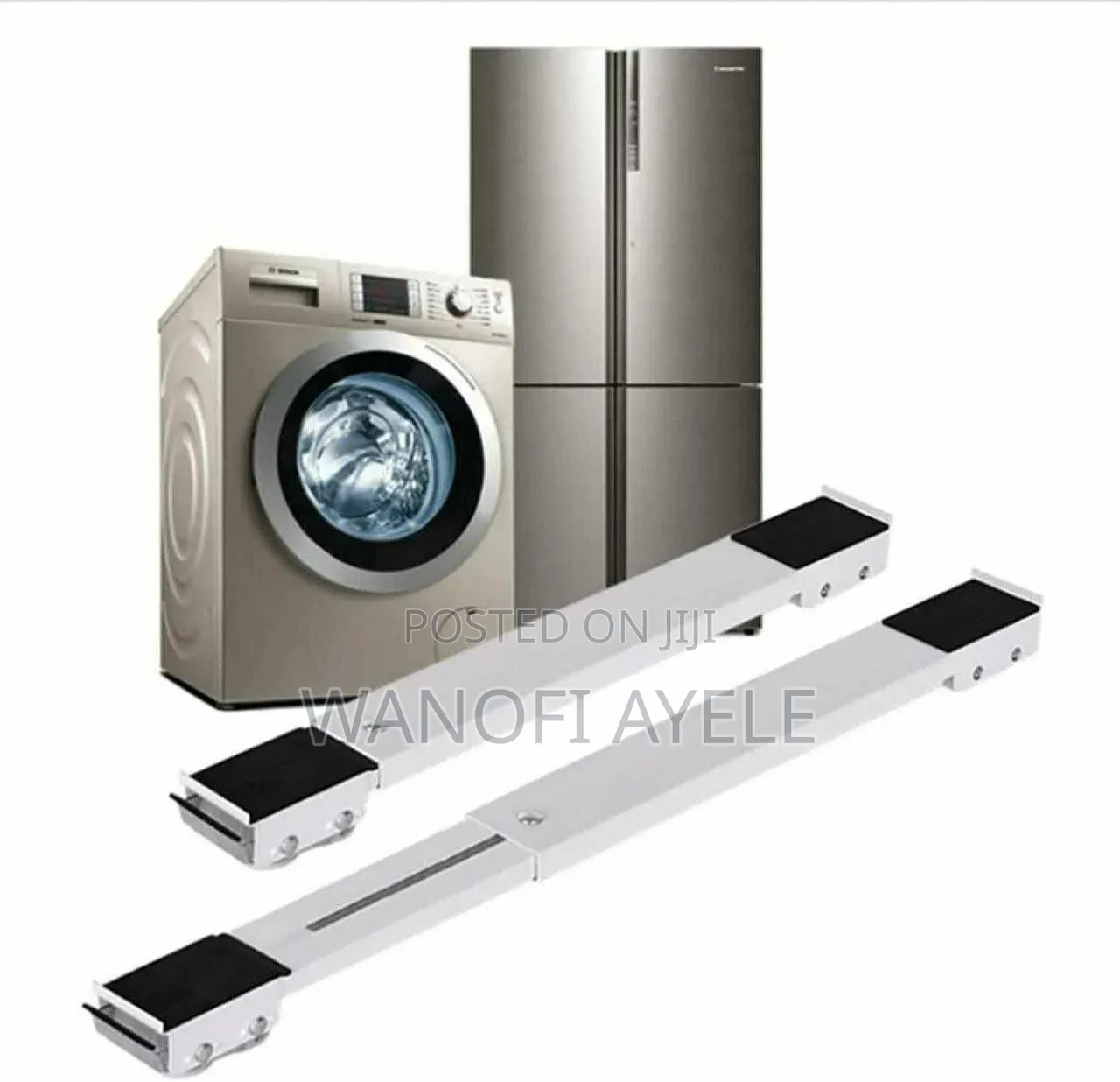Adjustable Moving Roller Wheels Stand With Brake.