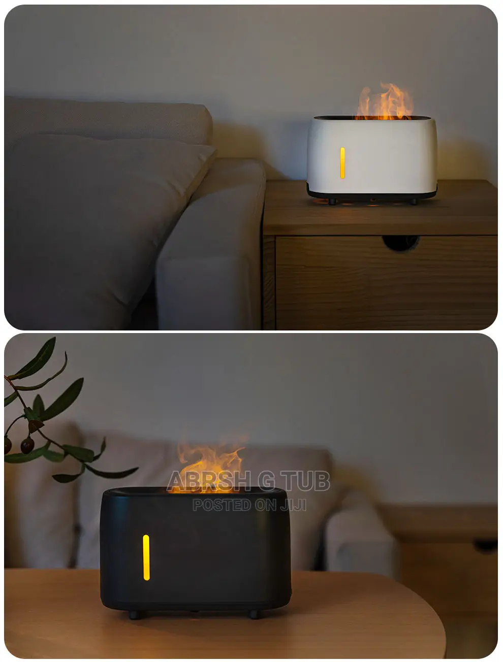 Air Humidifier With Remote Control Flame Effect