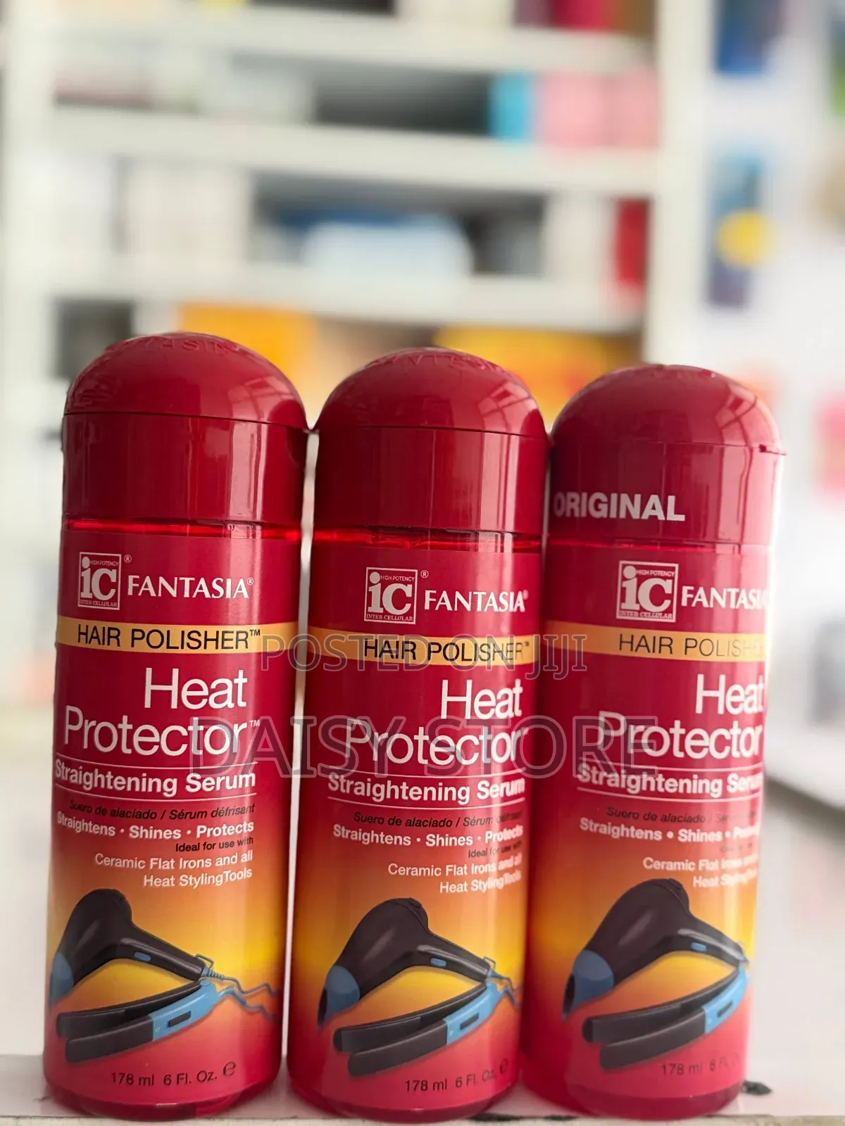 Fantasia IC Hair Polisher Heat Protector Straightening Serum (178ml)