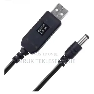 USB Wifi to Power Bank Cable 12 & 9 Volt