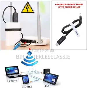 USB Wifi to Power Bank Cable 12 & 9 Volt