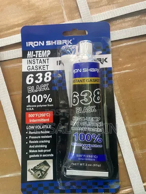 IRON SHARK 680 Red Hi-Temp RTV Silicone Instant Gasket - 3 Oz (85g)