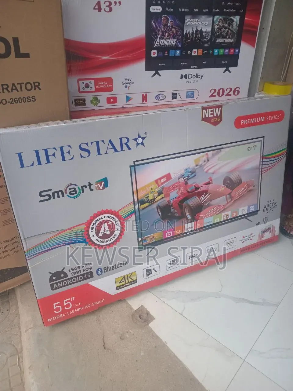 Life Star TV 55inche 4k Smatr Android TV