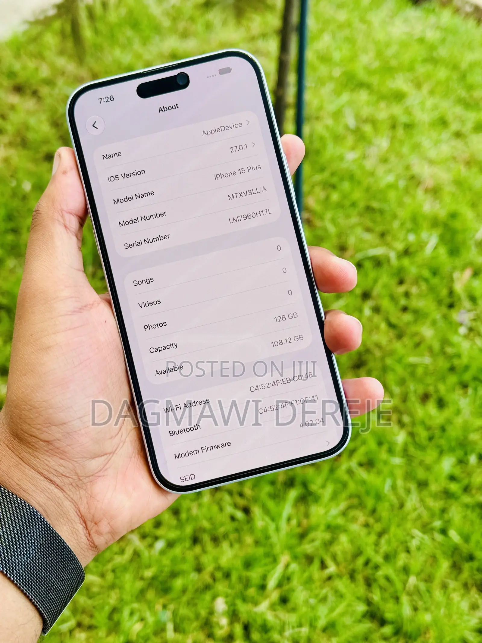 New Apple iPhone 15 Plus 128 GB Blue