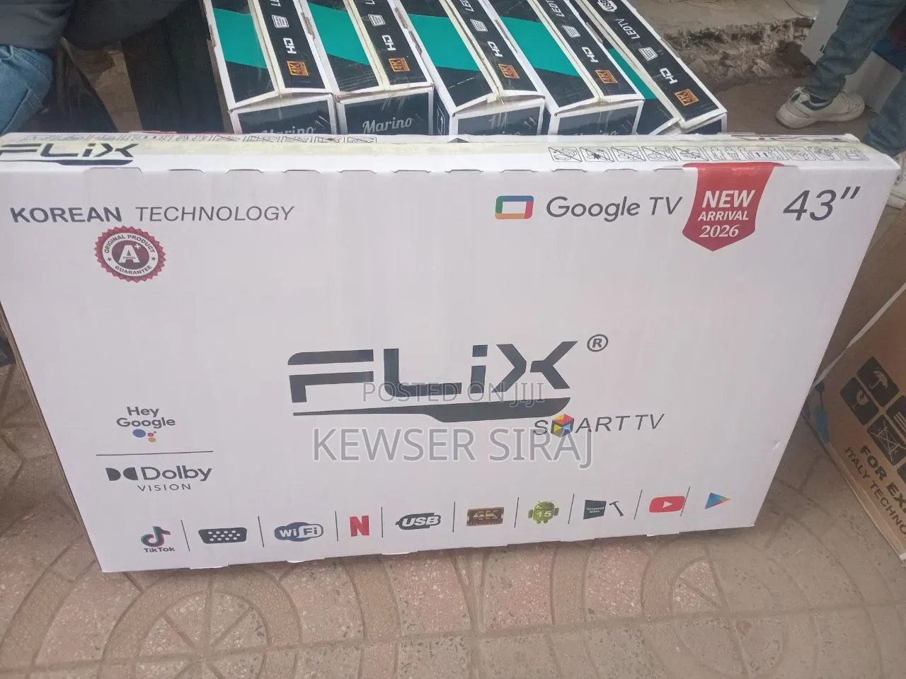 Flix TV 43inche Smart 4k Android TV