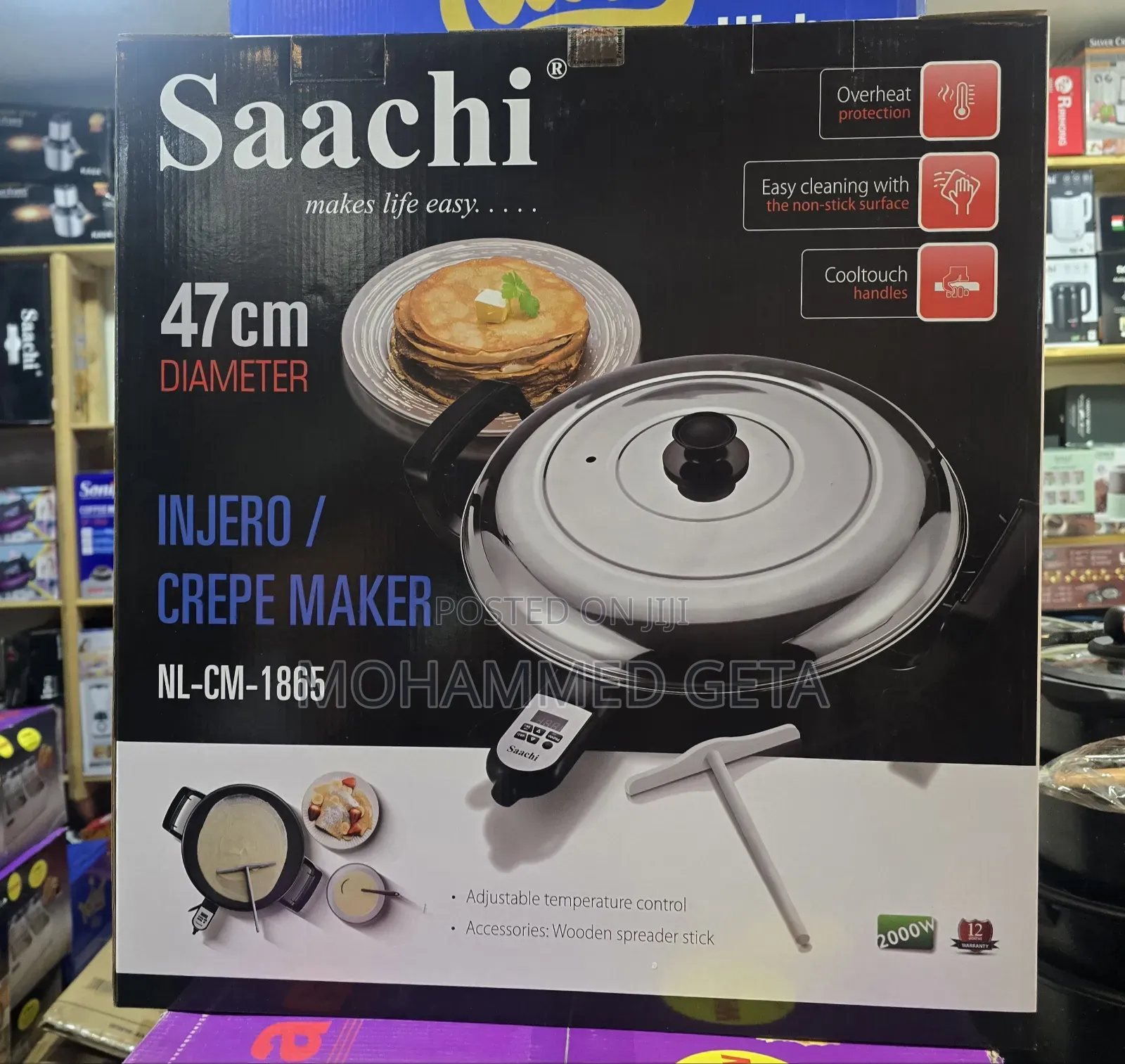 Saachi 47cm Injero / Crepe Maker
