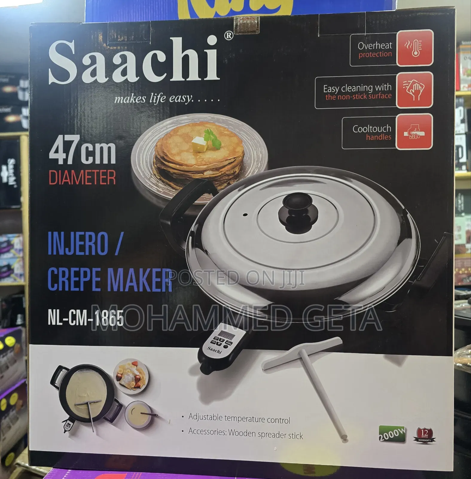 Saachi 47cm Injero / Crepe Maker